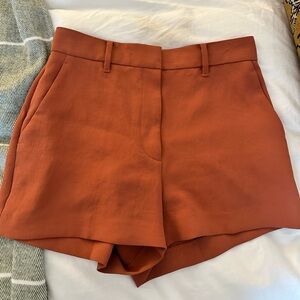Aritzia Wilfred Trouser shorts burnt orange